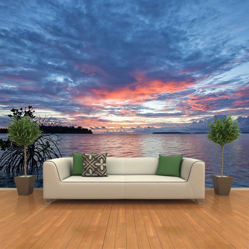 Eco-friendly Wall Mural Wallpaper Tropical Scenery Photography Sitting Room Wall Mural