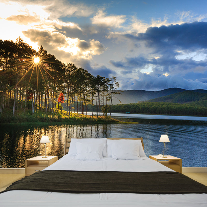 Eco-friendly Wall Mural Wallpaper Tropical Scenery Photography Sitting Room Wall Mural