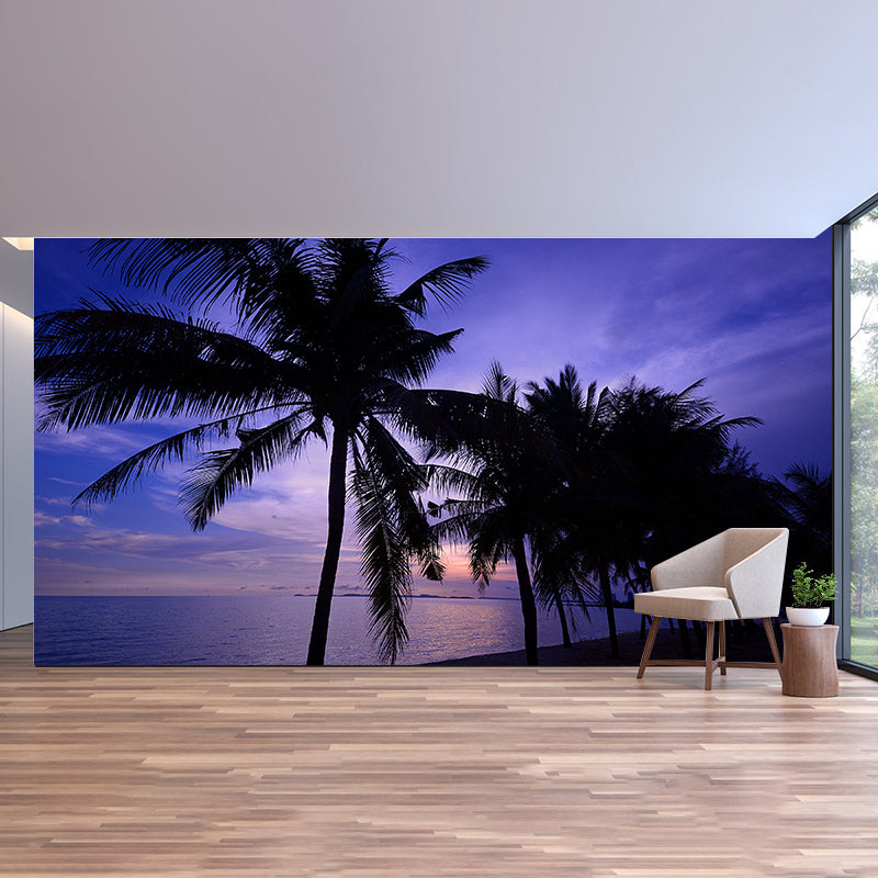 Eco-friendly Wall Mural Wallpaper Tropical Scenery Photography Sitting Room Wall Mural