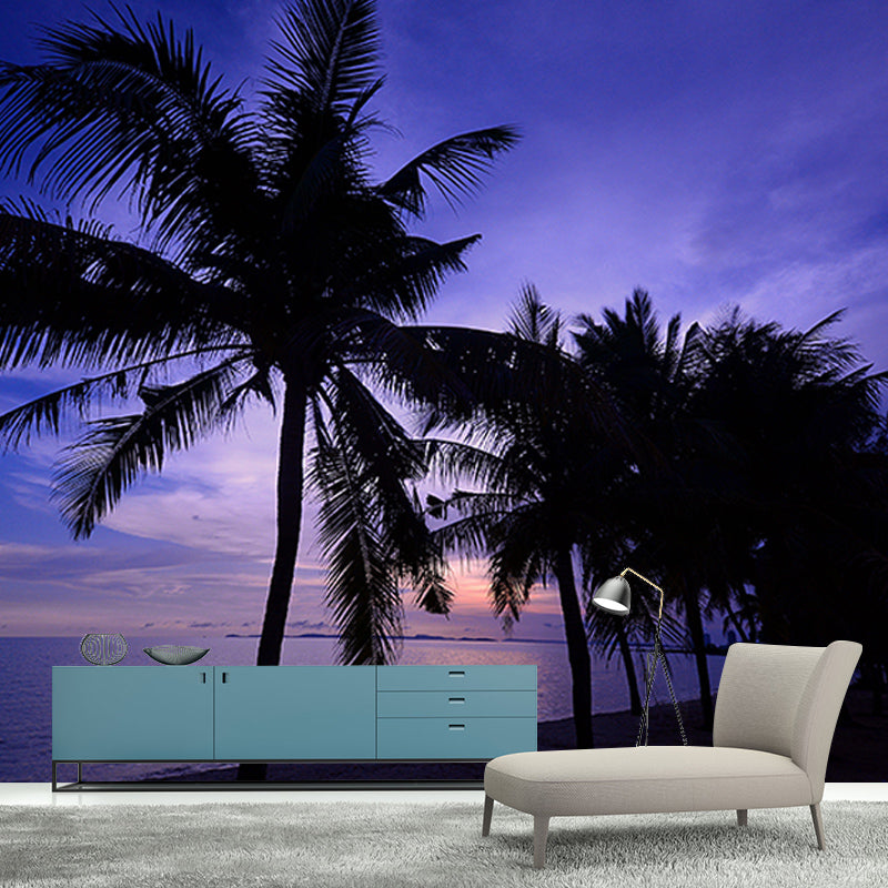 Eco-friendly Wall Mural Wallpaper Tropical Scenery Photography Sitting Room Wall Mural