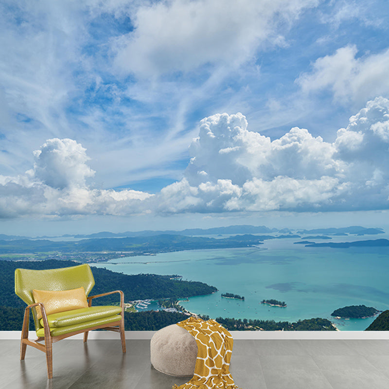 Tropical Scenery Mildew Resistant Wallpaper Photography Sleeping Room Wall Mural