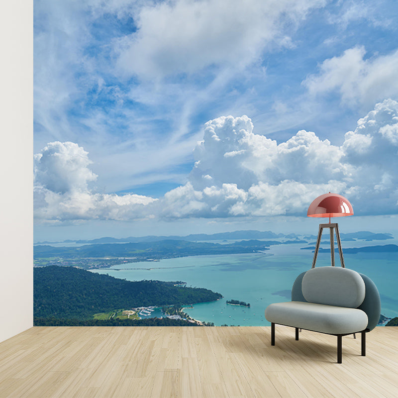 Tropical Scenery Mildew Resistant Wallpaper Photography Sleeping Room Wall Mural