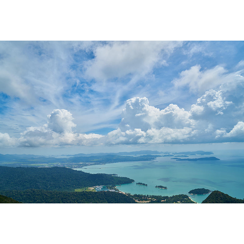 Tropical Scenery Mildew Resistant Wallpaper Photography Sleeping Room Wall Mural