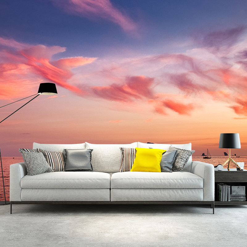 Modern Style Mural Wallpaper Tropical Scenery Environment Friendly Bedroom Wall Mural