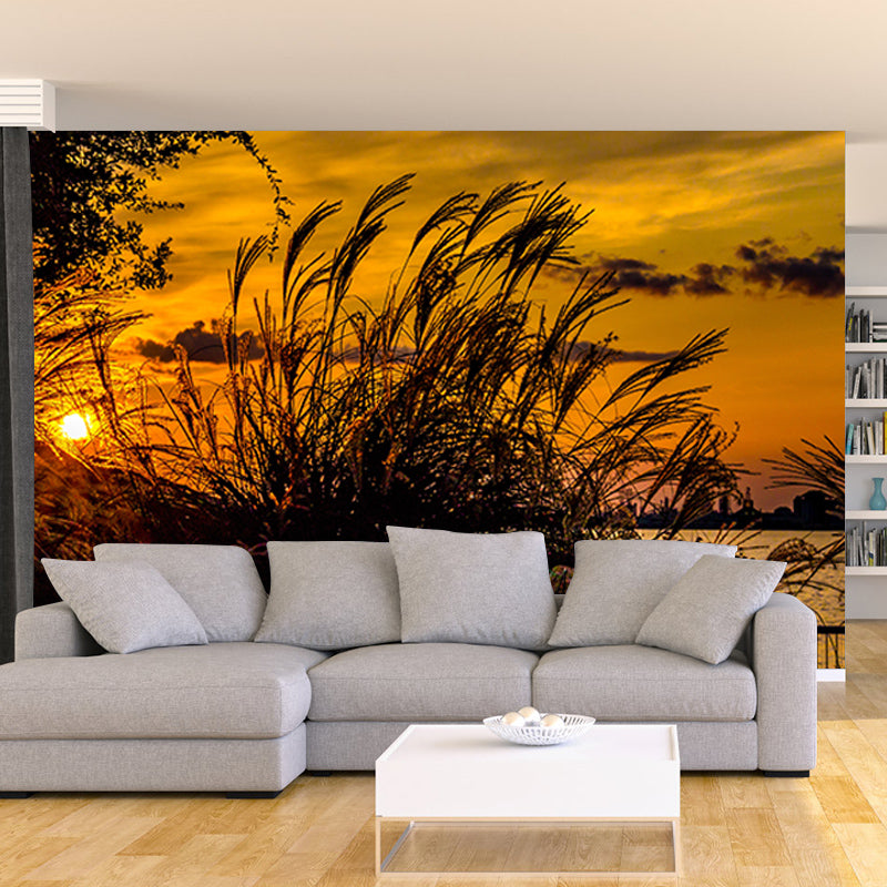 Modern Style Mural Wallpaper Tropical Scenery Environment Friendly Bedroom Wall Mural