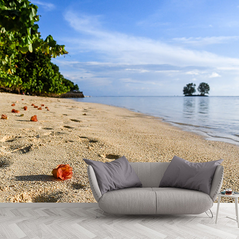 Environment Friendly Tropical Resistant Mural Wallpaper Sleeping Room Wall Mural