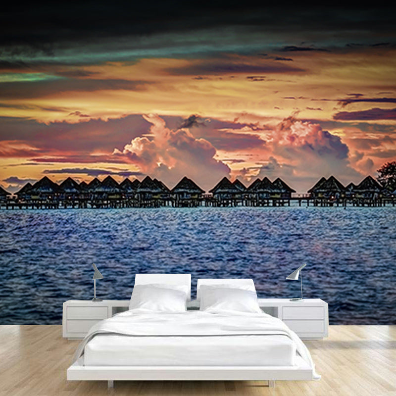 Environment Friendly Wall Mural Wallpaper Tropical Sitting Room Wall Mural