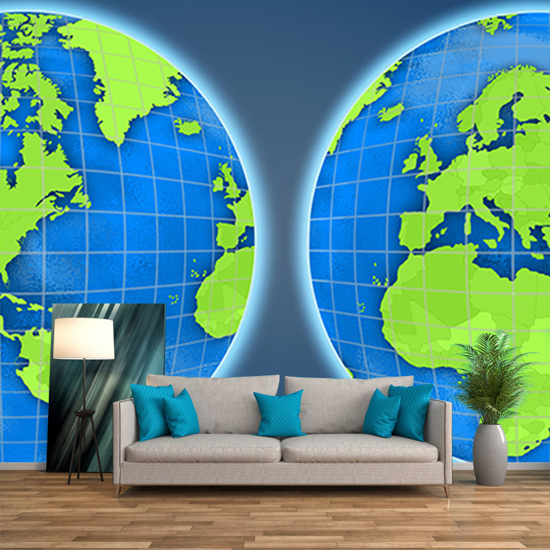 Environmental Illustration Mural Wallpaper Earth Indoor Wall Mural