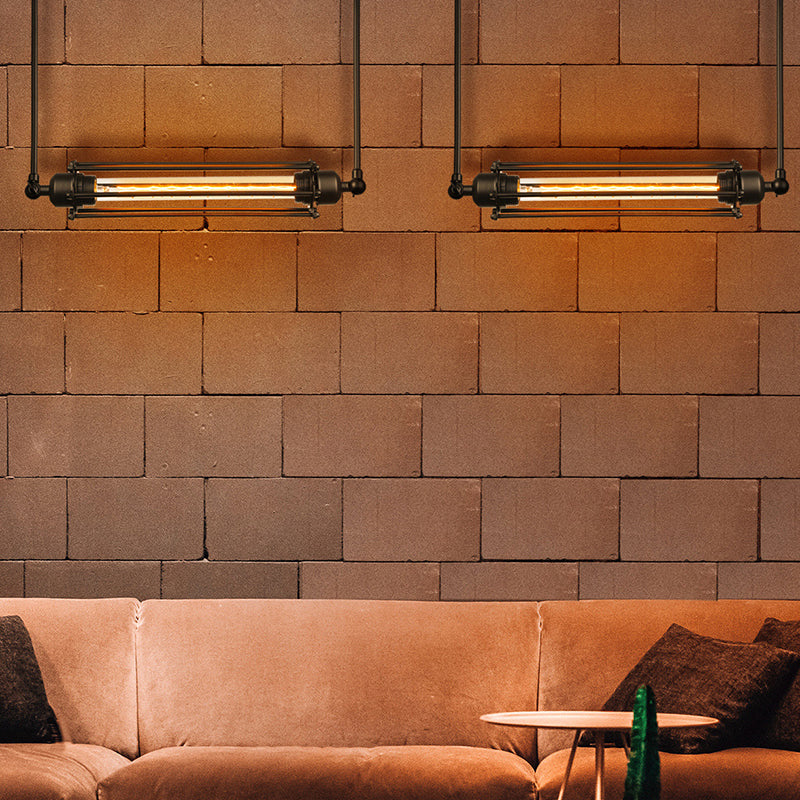 1 luminaire suspendu en fer léger