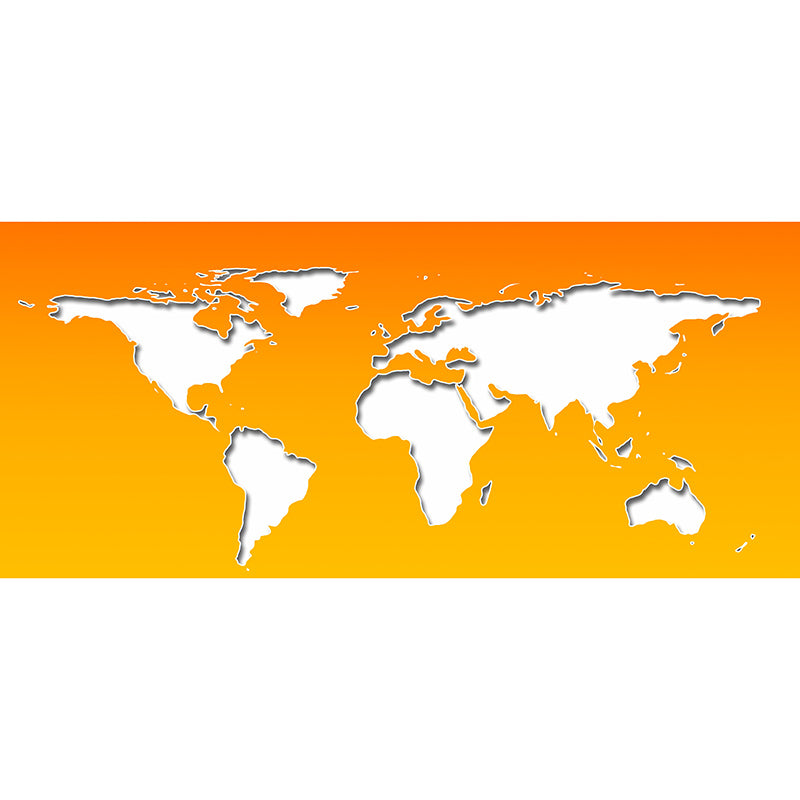 Environment Friendly Mural Wallpaper World Map Illustration Bedroom Wall Mural