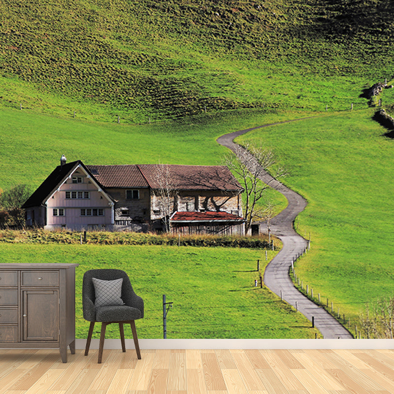 Washable Stain Resistant Mural Wallpaper Village Indoor Wall Mural