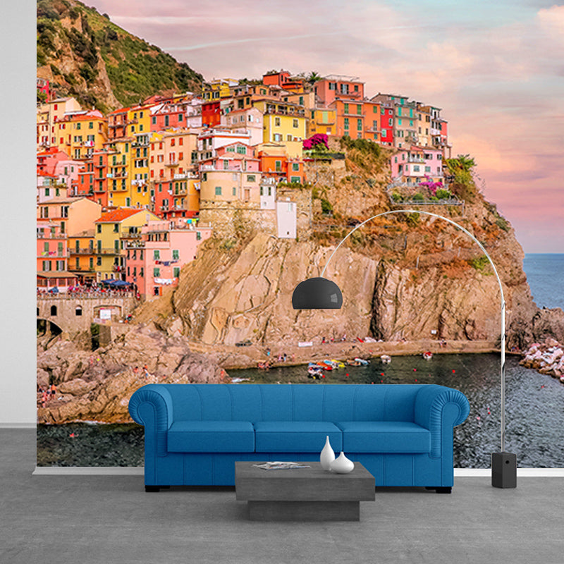 Photography Wall Mural Wallpaper Village Sitting Room Wall Mural