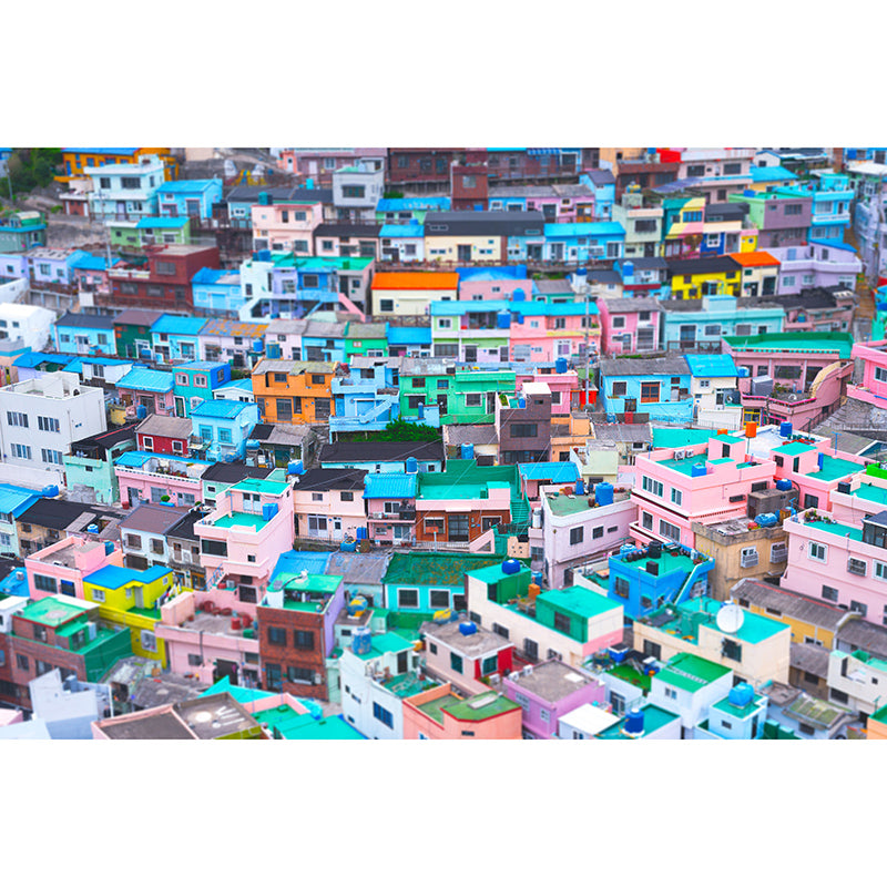 Environment Friendly Resistant Mural Wallpaper Village Living Room Wall Mural