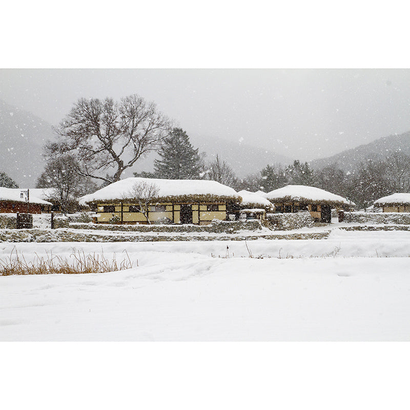 Environment Friendly Resistant Mural Wallpaper Village Living Room Wall Mural