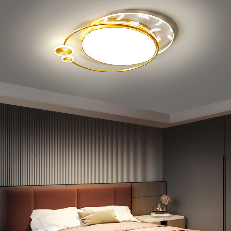 3 Light Ceiling Lamp Modern Style Metal Ceiling Lighting for Living Room