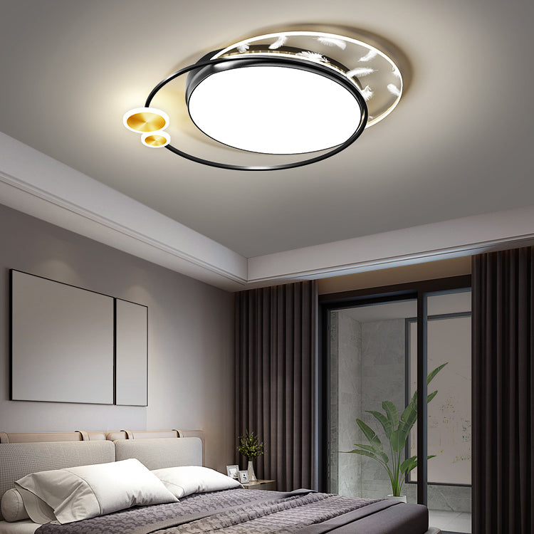 3 Light Ceiling Lamp Modern Style Metal Ceiling Lighting for Living Room