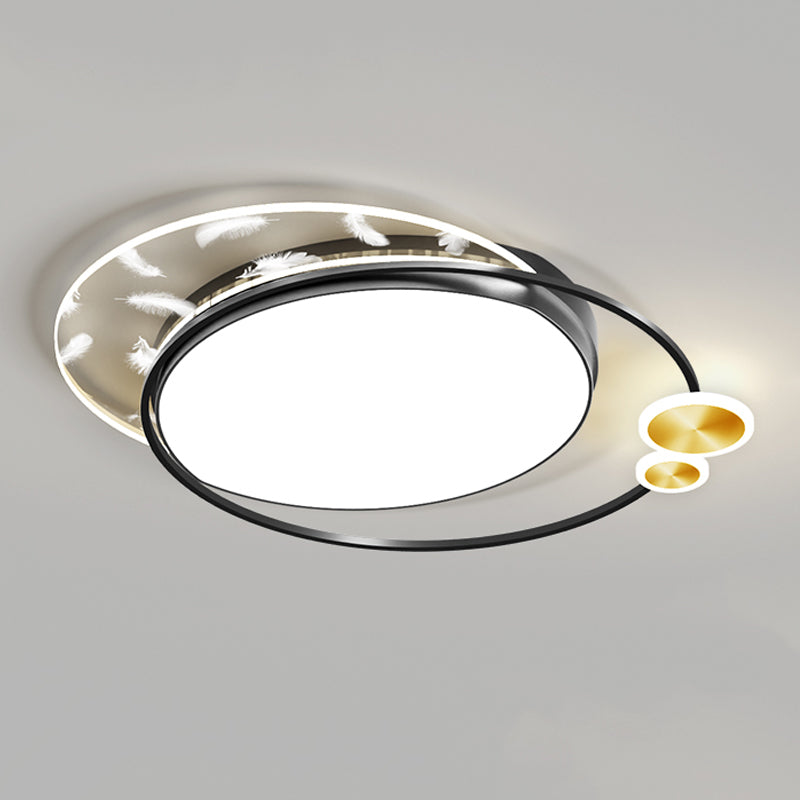 3 Light Ceiling Lamp Modern Style Metal Ceiling Lighting for Living Room