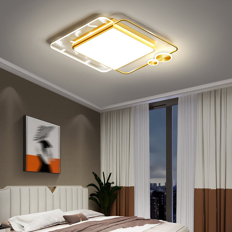 3 Light Ceiling Lamp Modern Style Metal Ceiling Lighting for Living Room