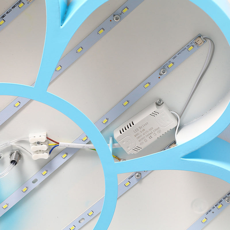 Modern Flower Flush Light Metal 1 Light Flush Mount Ceiling Fixture for Children's Room