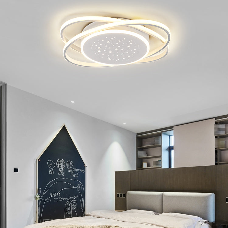 Linear Shape Ceiling Fixtures Modern Style Metal 3 Light Ceiling Mounted Lights