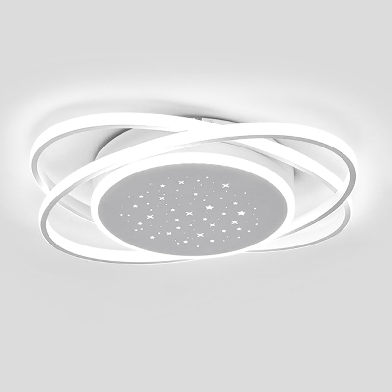 Linear Shape Ceiling Fixtures Modern Style Metal 3 Light Ceiling Mounted Lights