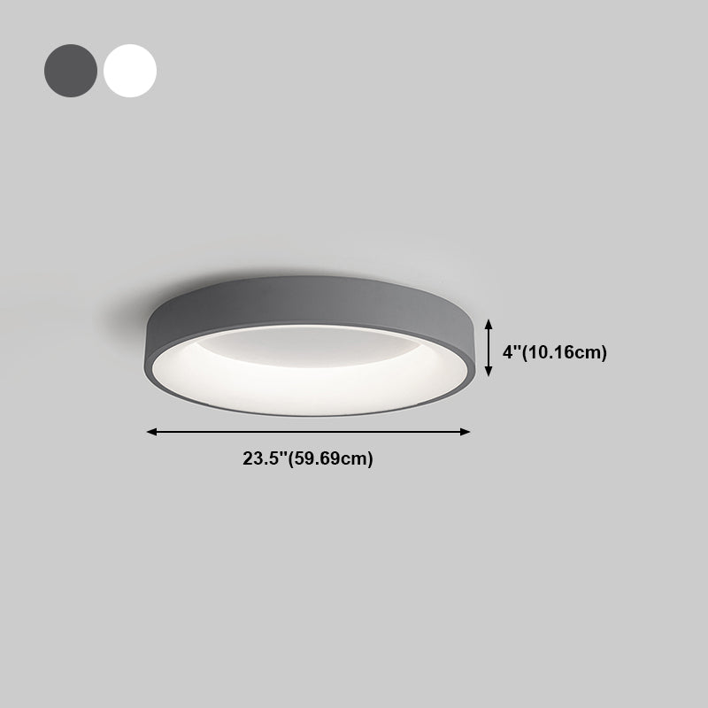 Eigentijdse ronde inbouwverlichtingsarmaturen Metaal 1 licht Inbouw plafondarmatuur