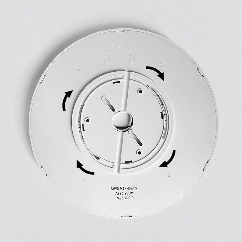 Modern Round Flush Light Fixtures Metal 1 Light Flush Mount Ceiling Fixture