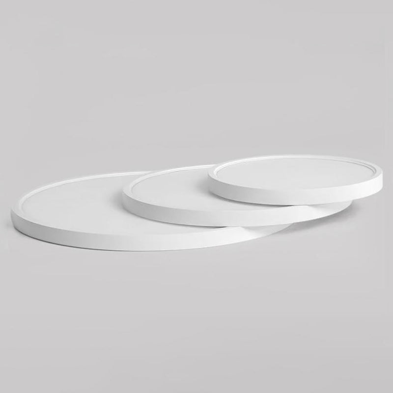 Modern Round Flush Light Fixtures Metal 1 Light Flush Mount Ceiling Fixture