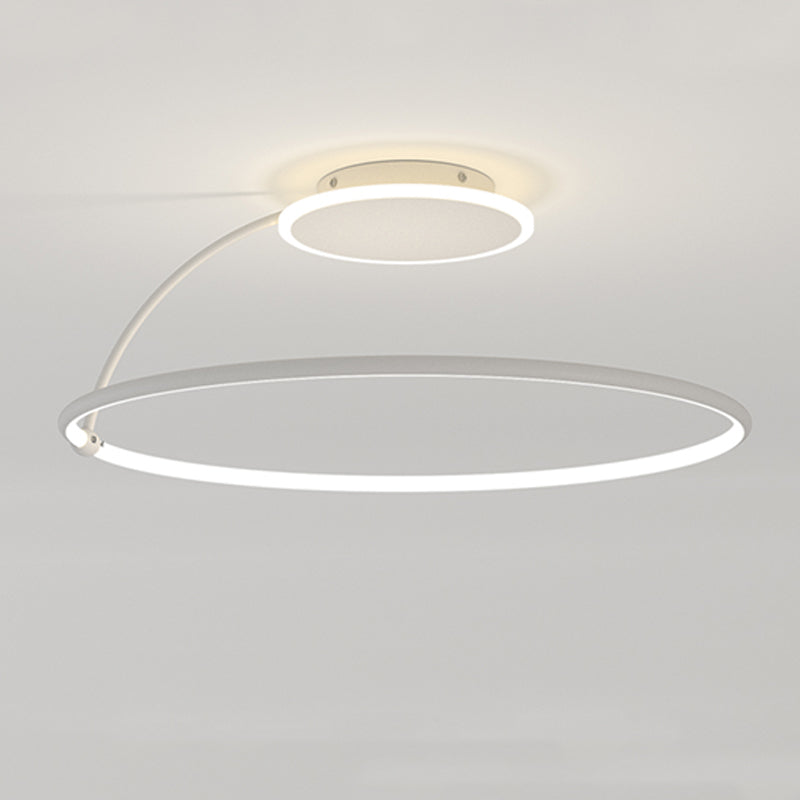 Luz de techo de metal de forma redonda Luz de techo de estilo moderno 1-Accesorios de luz de techo de color