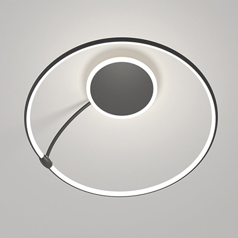 Luz de techo de metal de forma redonda Luz de techo de estilo moderno 1-Accesorios de luz de techo de color
