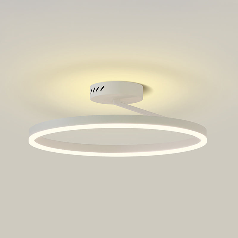 Luminaires encastrés circulaires modernes en métal, plafonnier à 1 lumière