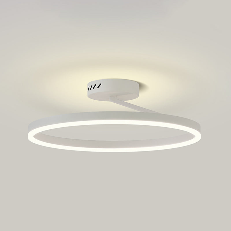Luminaires encastrés circulaires modernes en métal, plafonnier à 1 lumière