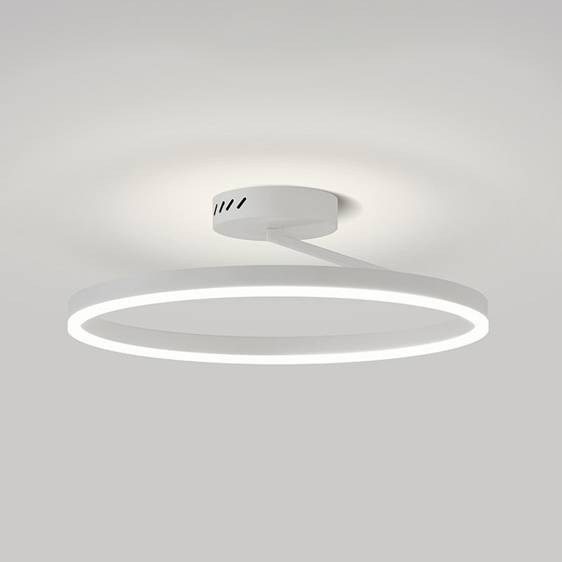 Luminaires encastrés circulaires modernes en métal, plafonnier à 1 lumière