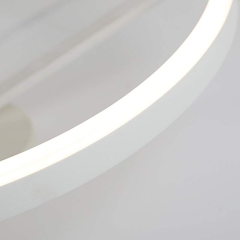 Luminaires encastrés circulaires modernes en métal, plafonnier à 1 lumière