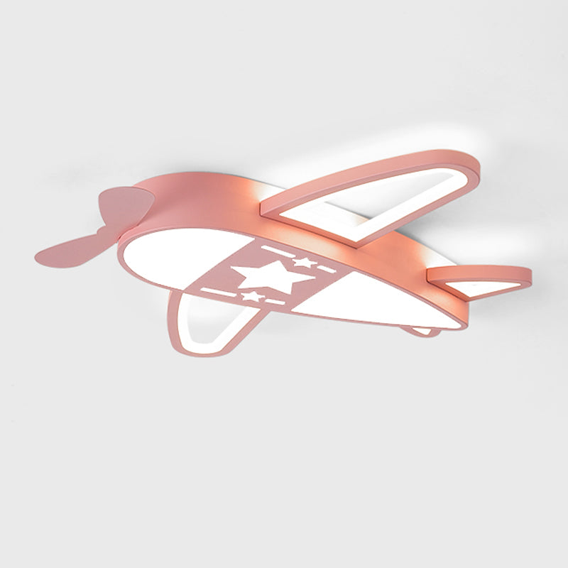 Airplane Shape Ceiling Fixtures Kids Style Metal 5 Lights Ceiling Mounted Lights