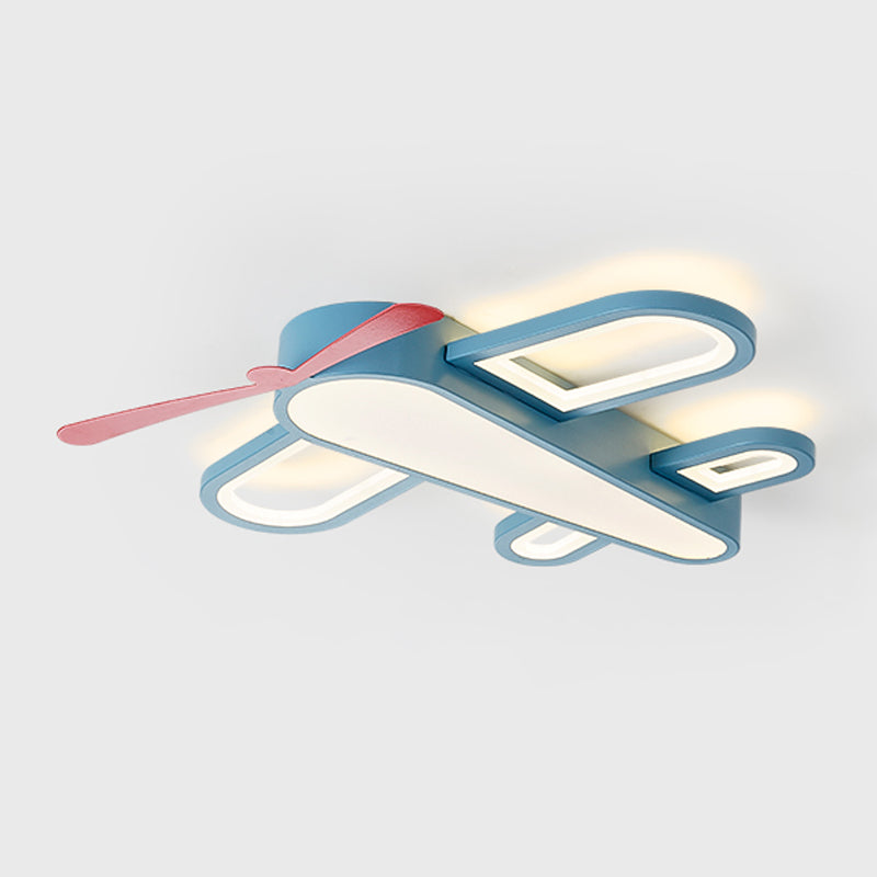 Airplane Shape Ceiling Fixtures Kids Style Metal 5 Lights Ceiling Mounted Lights