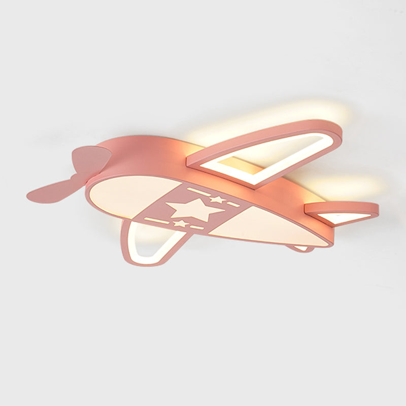 Airplane Shape Ceiling Fixtures Kids Style Metal 5 Lights Ceiling Mounted Lights