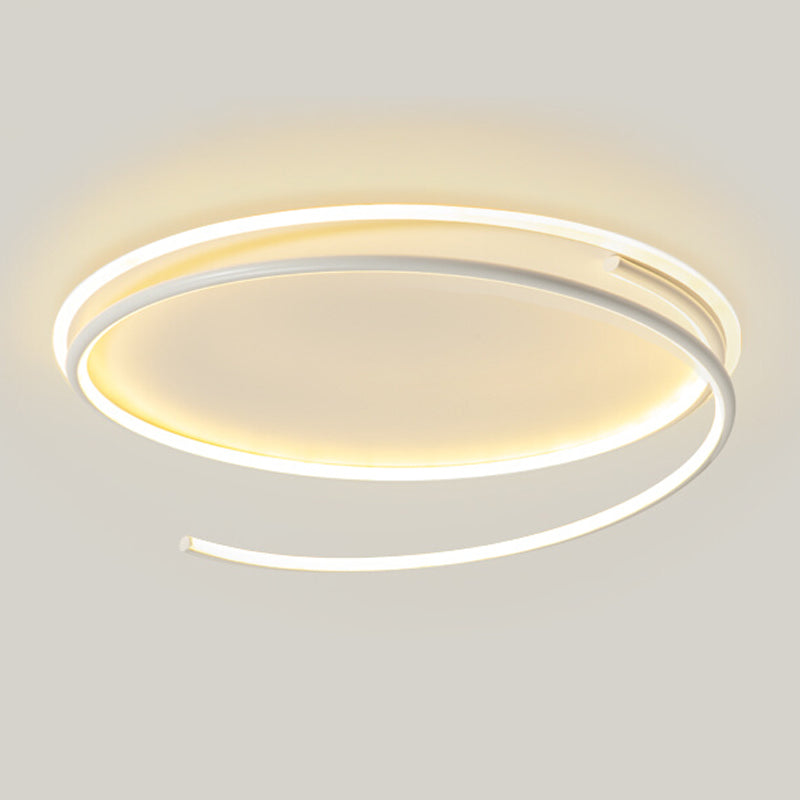 Luz de techo de metal de forma redonda Luz de techo de estilo moderno 1-Accesorios de luz de techo de color