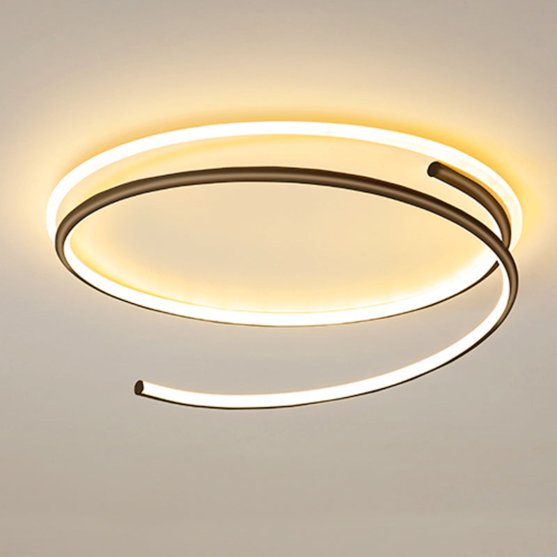 Luz de techo de metal de forma redonda Luz de techo de estilo moderno 1-Accesorios de luz de techo de color