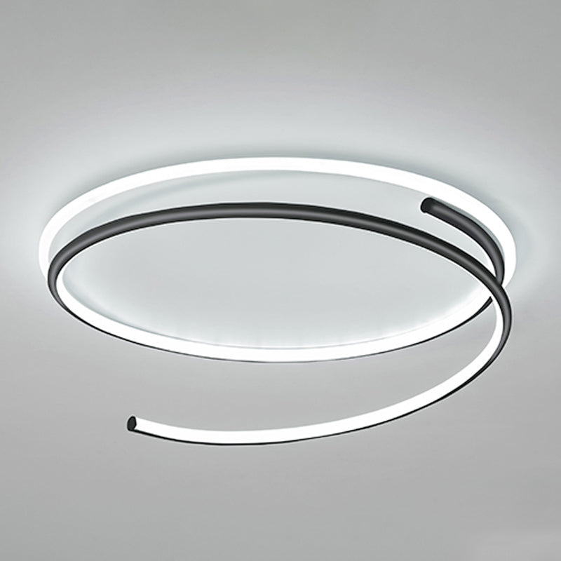 Luz de techo de metal de forma redonda Luz de techo de estilo moderno 1-Accesorios de luz de techo de color