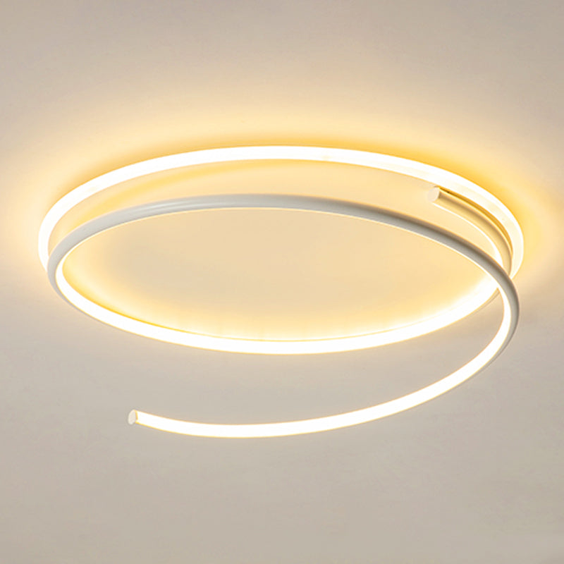 Luz de techo de metal de forma redonda Luz de techo de estilo moderno 1-Accesorios de luz de techo de color