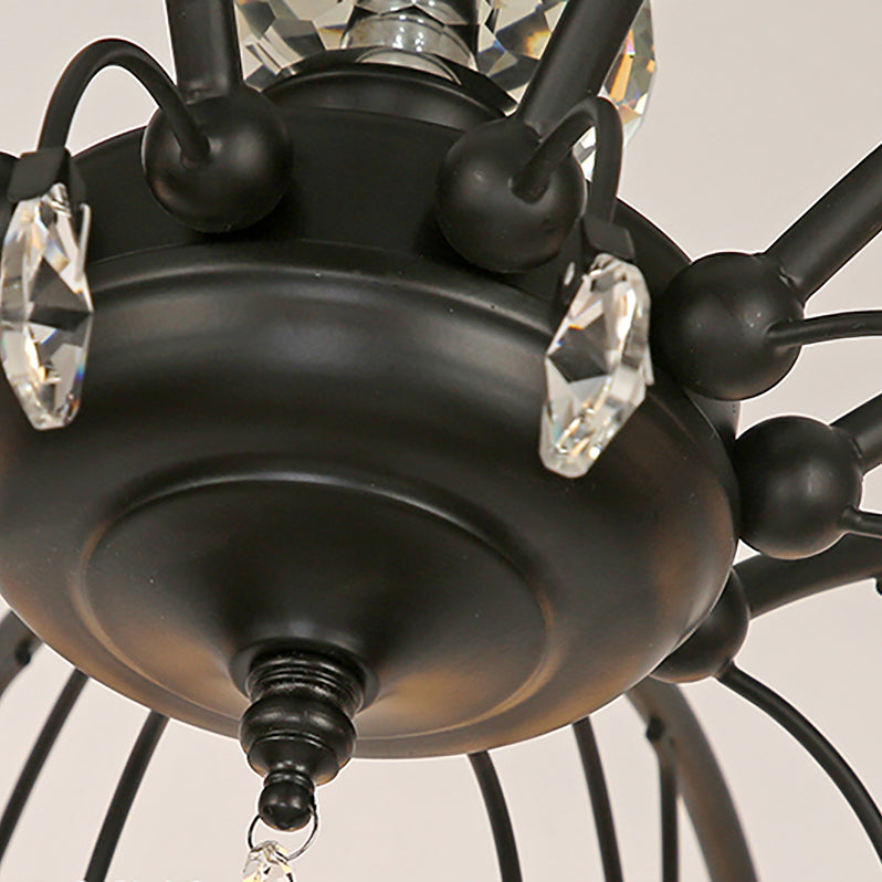 Glas Schwarz Semi Flush Mount Lighting Kugel-minimalistische Deckenleuchte