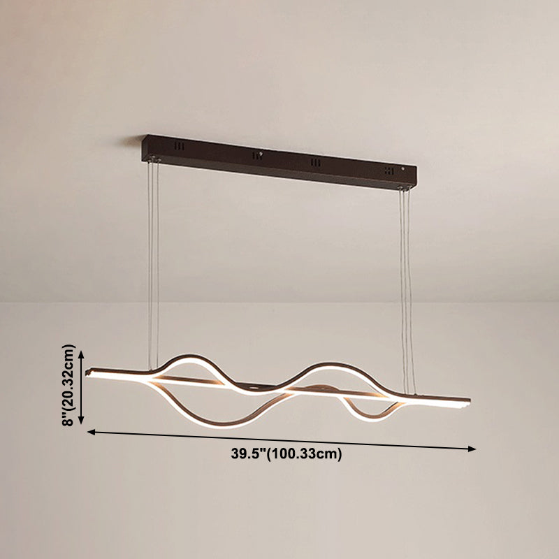 Nórdica Light Light Light Light 3 luces Led Island Colgante para comedor