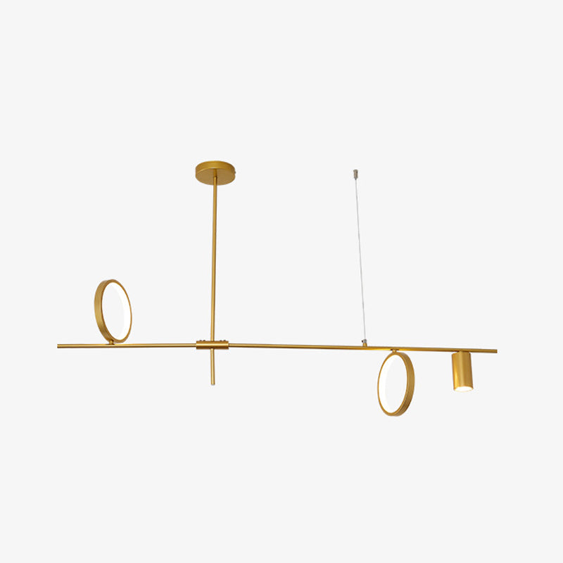 Colgante nórdico de la isla múltiple de la isla de metal múltiple para el comedor