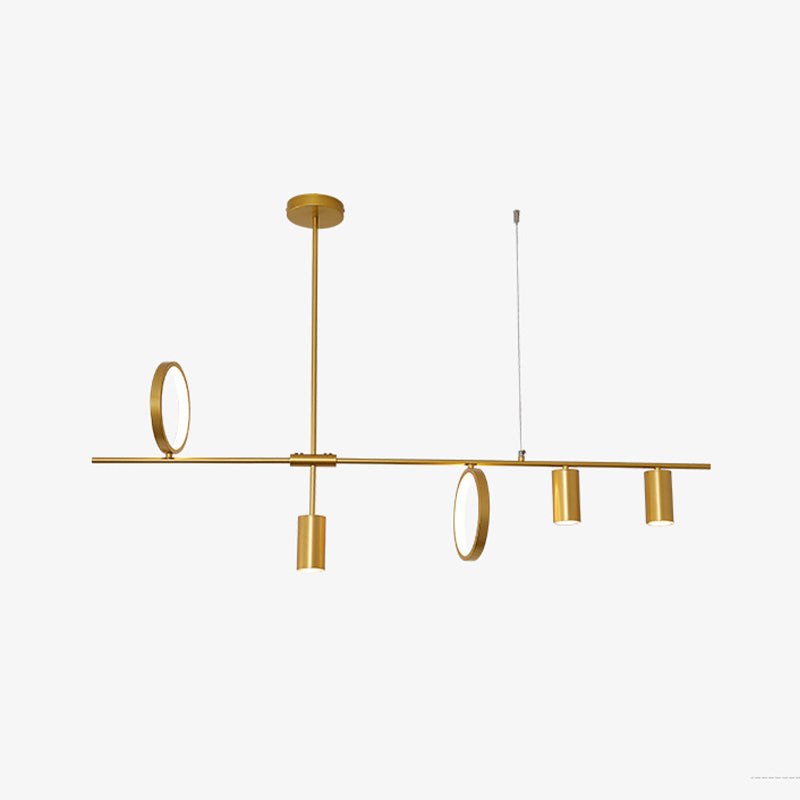 Colgante nórdico de la isla múltiple de la isla de metal múltiple para el comedor