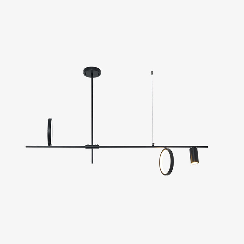 Colgante nórdico de la isla múltiple de la isla de metal múltiple para el comedor