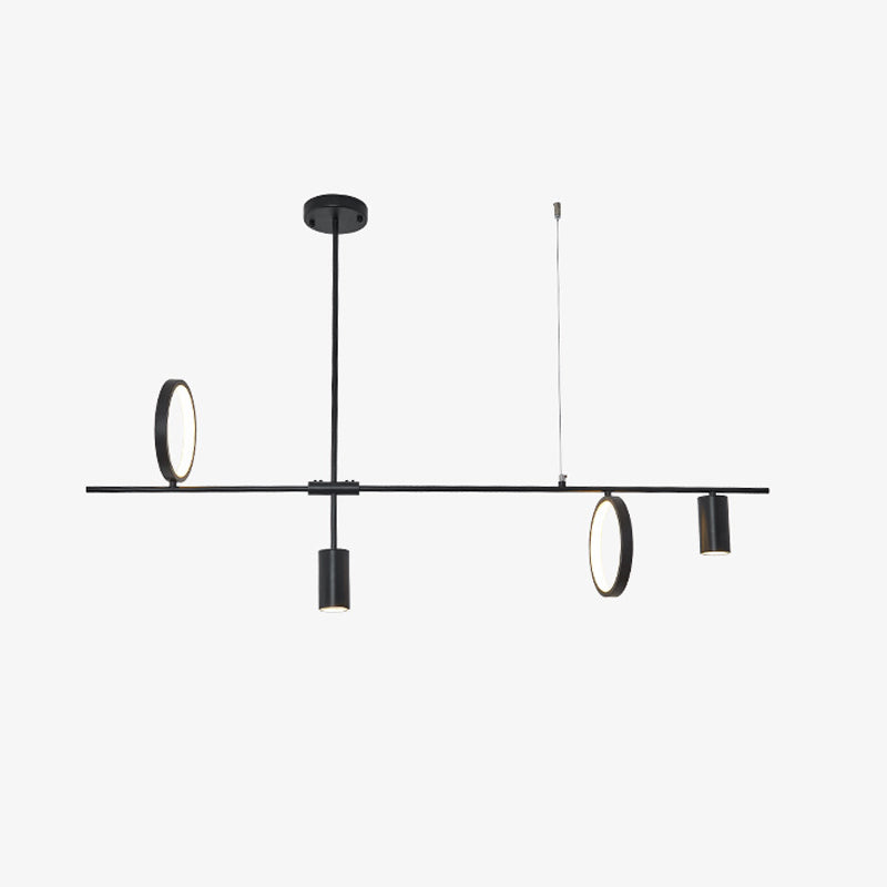 Colgante nórdico de la isla múltiple de la isla de metal múltiple para el comedor