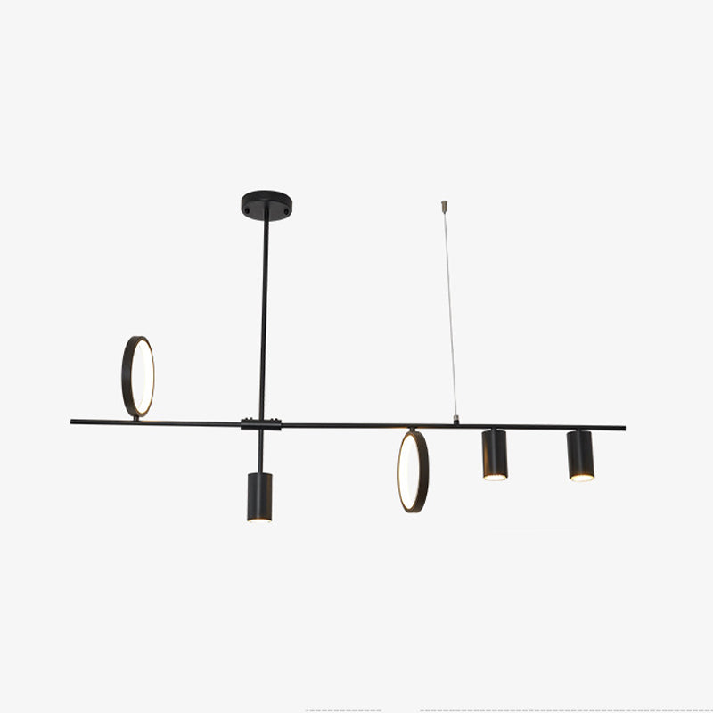 Colgante nórdico de la isla múltiple de la isla de metal múltiple para el comedor