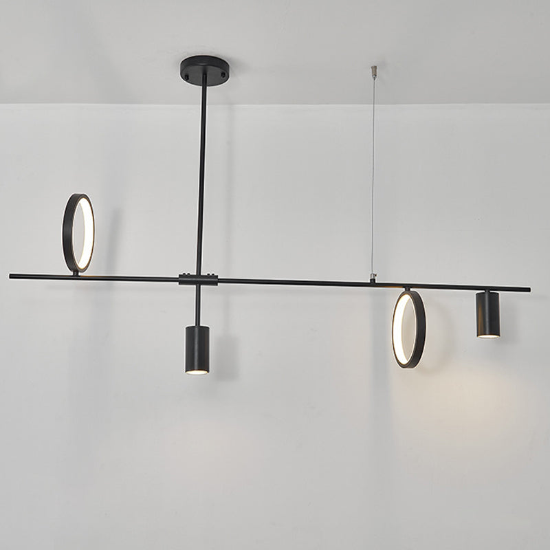 Colgante nórdico de la isla múltiple de la isla de metal múltiple para el comedor