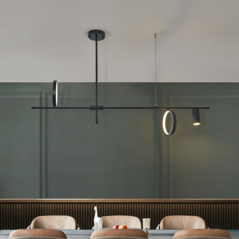 Colgante nórdico de la isla múltiple de la isla de metal múltiple para el comedor